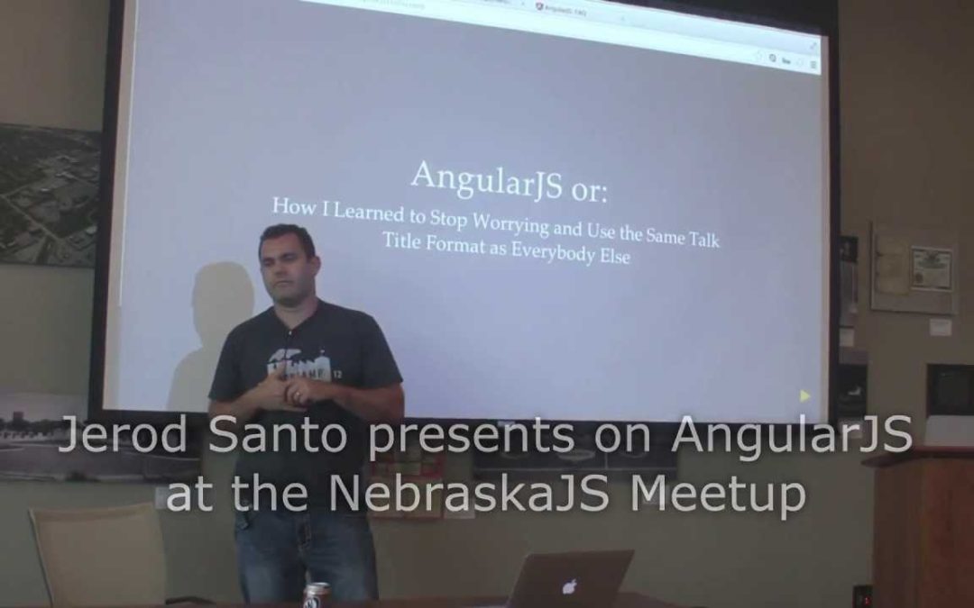 Jerod Santo presents on AngularJS